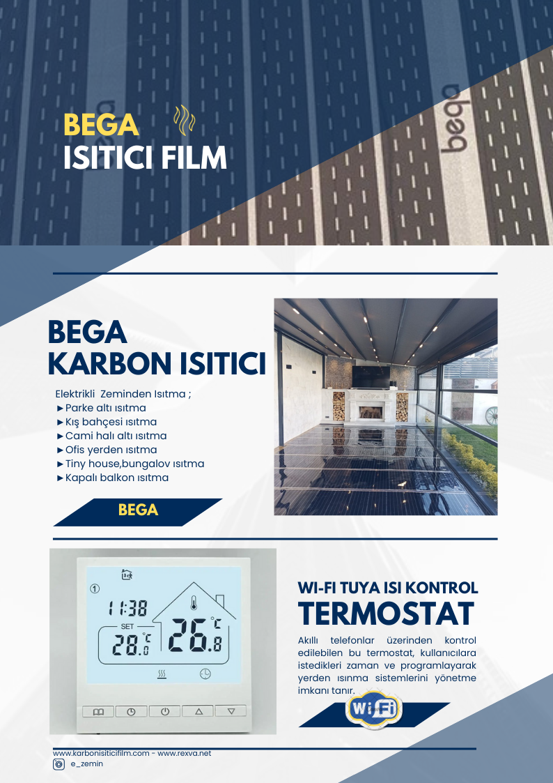Bega ısıtıcı karbon film